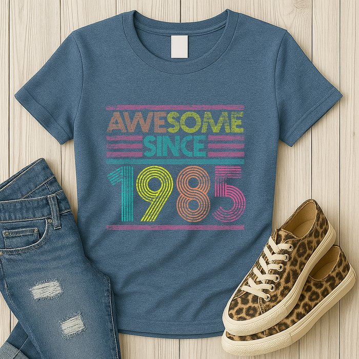 Awesome Since 1985 37th Birthday Present Gifts 37 Years Old Womens T-Shirt