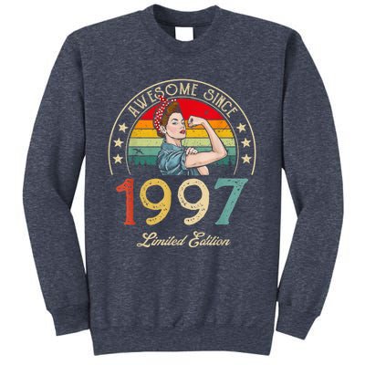 Awesome Since 1997 Vintage 1997 25th Birthday 25 Years Old Sweatshirt