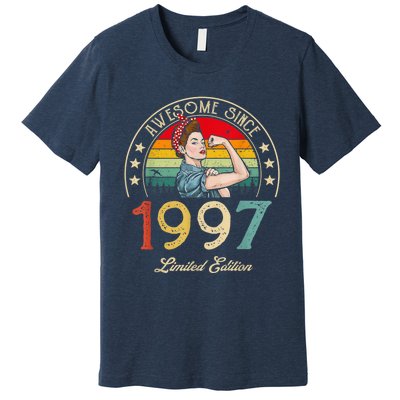 Awesome Since 1997 Vintage 1997 25th Birthday 25 Years Old Premium T-Shirt