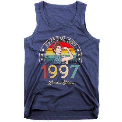 Awesome Since 1997 Vintage 1997 25th Birthday 25 Years Old Tank Top