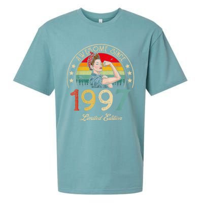 Awesome Since 1997 Vintage 1997 25th Birthday 25 Years Old Sueded Cloud Jersey T-Shirt