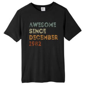 Awesome Since 1982 December Birthday 40 Years Old Tall Fusion ChromaSoft Performance T-Shirt