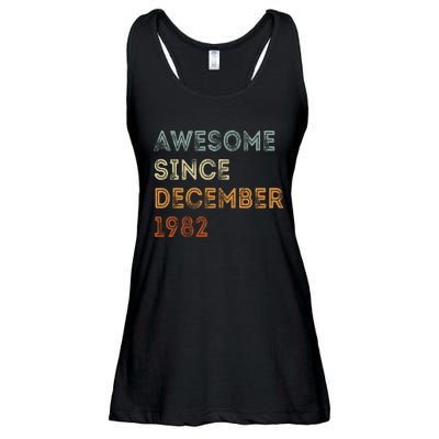 Awesome Since 1982 December Birthday 40 Years Old Ladies Essential Flowy Tank