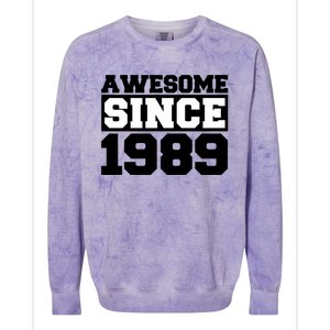 Awesome Since 1989 Colorblast Crewneck Sweatshirt