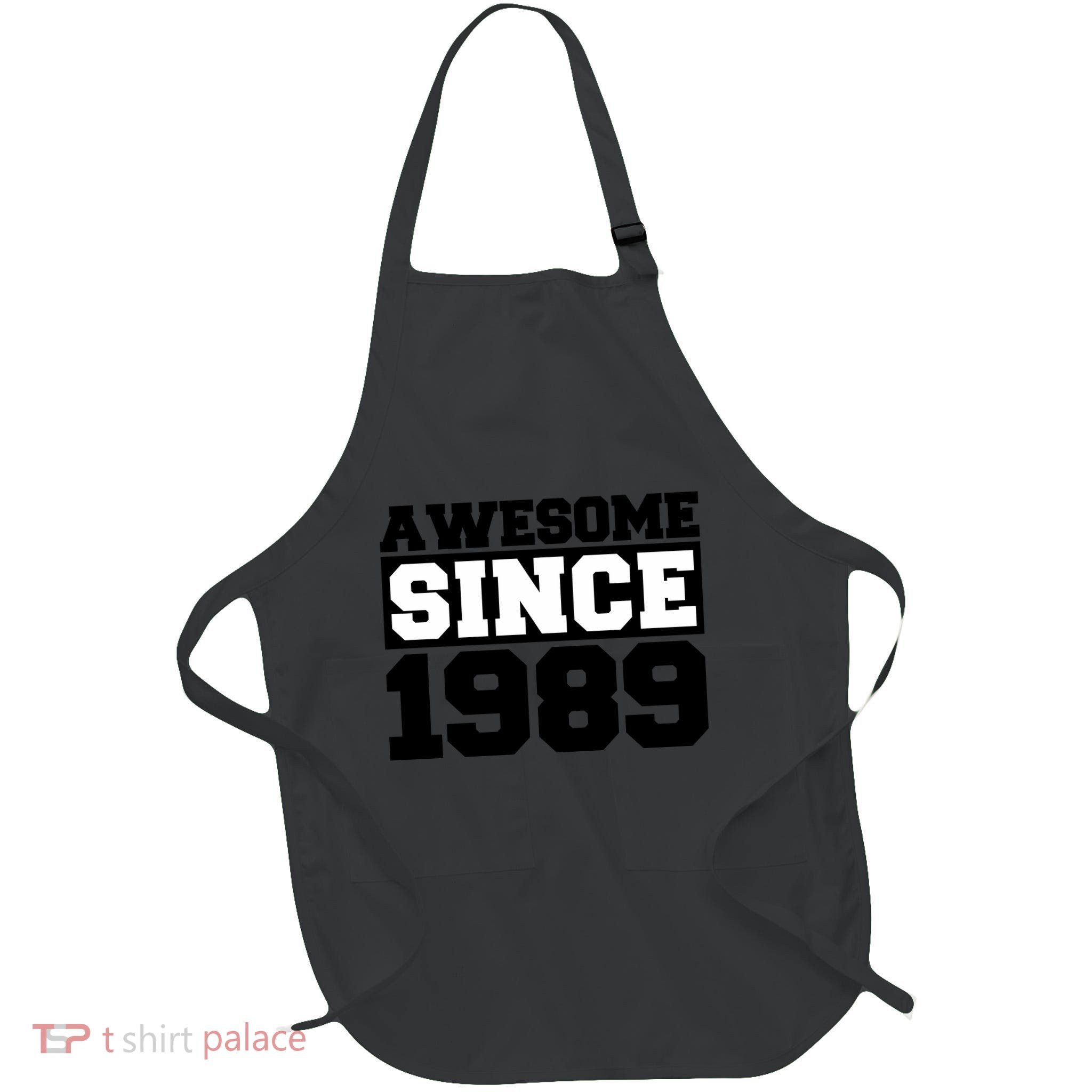 Awesome Since 1989 Full-Length Apron With Pockets