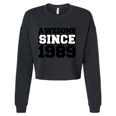 Awesome Since 1989 Cropped Pullover Crew