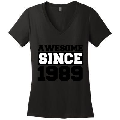 Awesome Since 1989 Women's V-Neck T-Shirt
