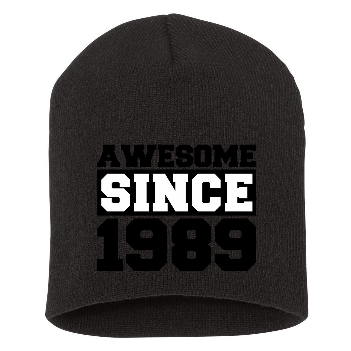 Awesome Since 1989 Short Acrylic Beanie