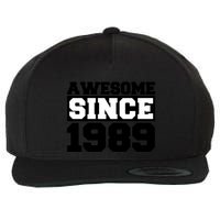 Awesome Since 1989 Wool Snapback Cap