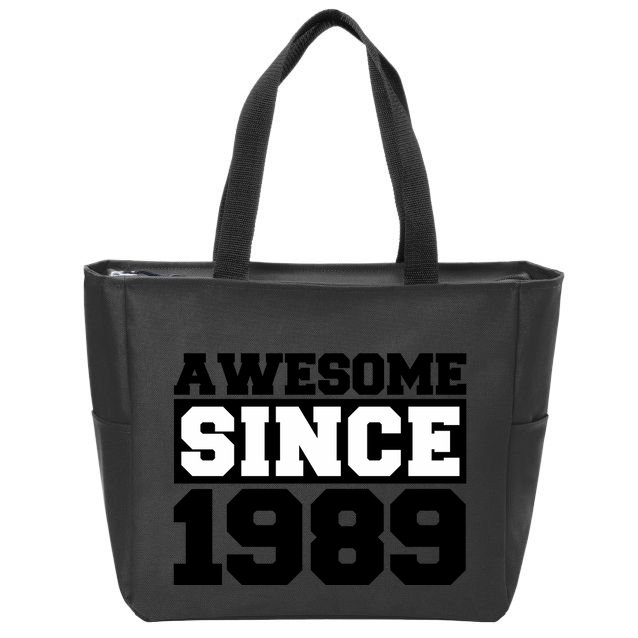 Awesome Since 1989 Zip Tote Bag