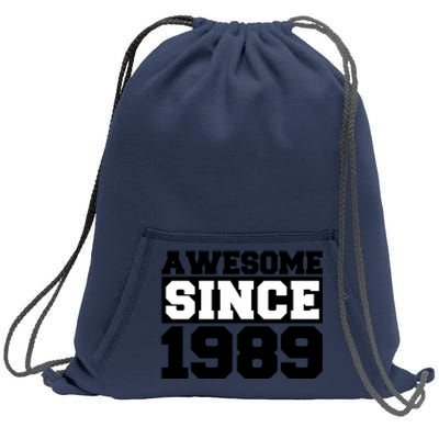 Awesome Since 1989 Sweatshirt Cinch Pack Bag