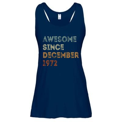 Awesome Since 1972 December Birthday 50 Years Old Ladies Essential Flowy Tank