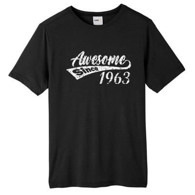 Awesome Since 1963 60th Birthday 60 Years Old Women Tall Fusion ChromaSoft Performance T-Shirt