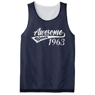 Awesome Since 1963 60th Birthday 60 Years Old Women Mesh Reversible Basketball Jersey Tank