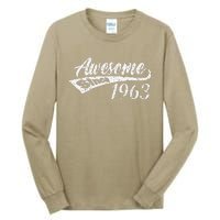 Awesome Since 1963 60th Birthday 60 Years Old Women Tall Long Sleeve T-Shirt