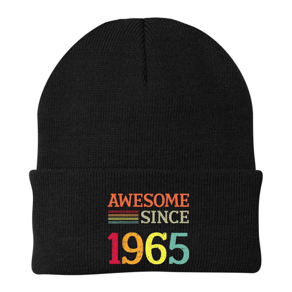 Awesome Since 1965 58th Birthday Retro Vintage Beanie
