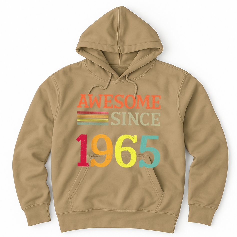 Awesome Since 1965 58th Birthday Retro Vintage Hoodie