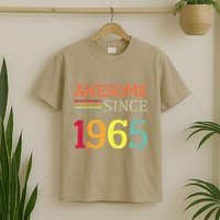Awesome Since 1965 58th Birthday Retro Vintage T-Shirt
