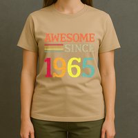 Awesome Since 1965 58th Birthday Retro Vintage T-Shirt