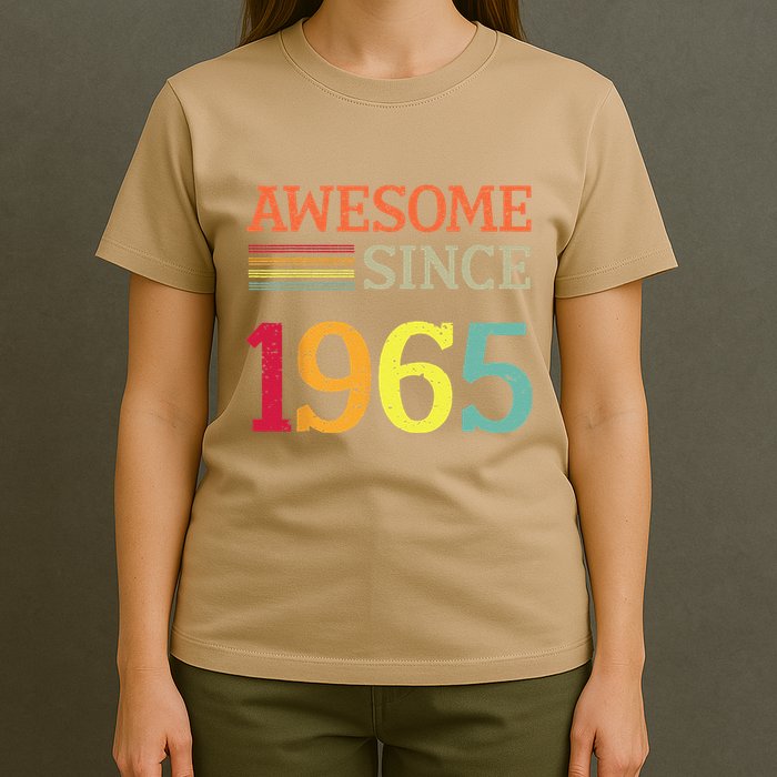 Awesome Since 1965 58th Birthday Retro Vintage T-Shirt