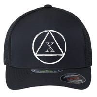 Aa Sobriety 10 Yr Abstinence 10 Years Sober Anniversary Gift Flexfit Unipanel Trucker Cap