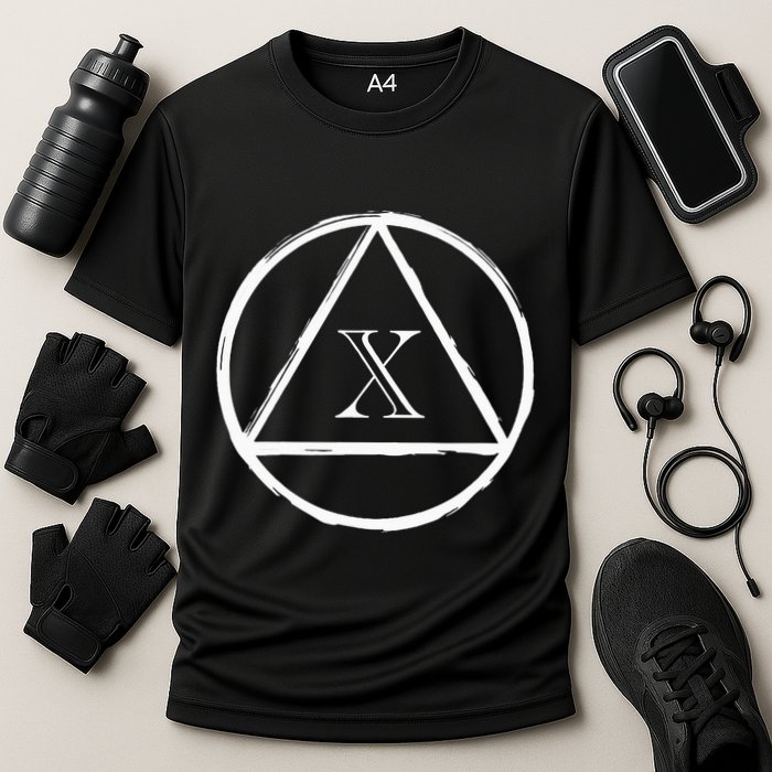 Aa Sobriety 10 Yr Abstinence 10 Years Sober Anniversary Gift Cooling Performance Crew T-Shirt
