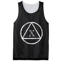Aa Sobriety 10 Yr Abstinence 10 Years Sober Anniversary Gift Mesh Reversible Basketball Jersey Tank
