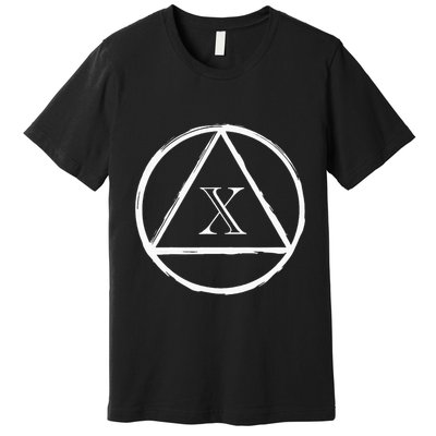 Aa Sobriety 10 Yr Abstinence 10 Years Sober Anniversary Gift Premium T-Shirt