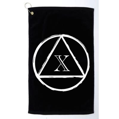 Aa Sobriety 10 Yr Abstinence 10 Years Sober Anniversary Gift Golf Towel