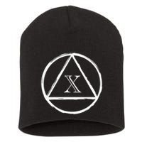 Aa Sobriety 10 Yr Abstinence 10 Years Sober Anniversary Gift Short Acrylic Beanie