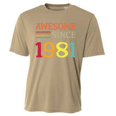 Awesome Since 1981 42th Birthday Retro Vintage Cooling Performance Crew T-Shirt