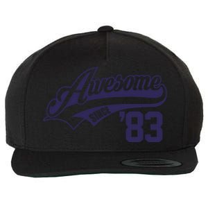 Awesome Since 1983 Funny Wool Snapback Cap