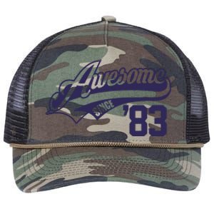 Awesome Since 1983 Funny Retro Rope Trucker Hat Cap