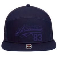 Awesome Since 1983 Funny 7 Panel Mesh Trucker Snapback Hat