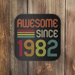 Awesome Since 1982 41st Birthday Retro Coaster