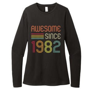 Awesome Since 1982 41st Birthday Retro Womens CVC Long Sleeve Shirt