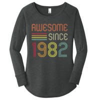 Awesome Since 1982 41st Birthday Retro Women's Perfect Tri Tunic Long Sleeve Shirt