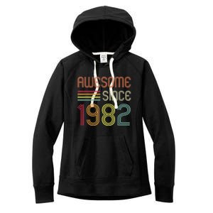 Awesome Since 1982 41st Birthday Retro Women's Fleece Hoodie