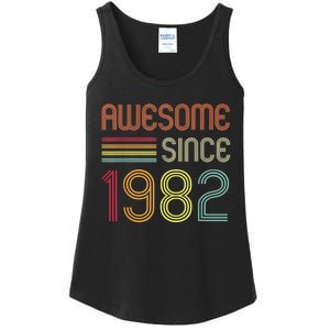 Awesome Since 1982 41st Birthday Retro Ladies Essential Tank