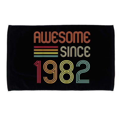 Awesome Since 1982 41st Birthday Retro Microfiber Hand Towel