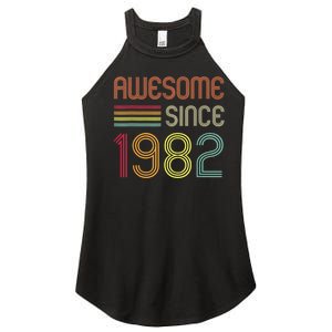 Awesome Since 1982 41st Birthday Retro Women's Perfect Tri Rocker Tank