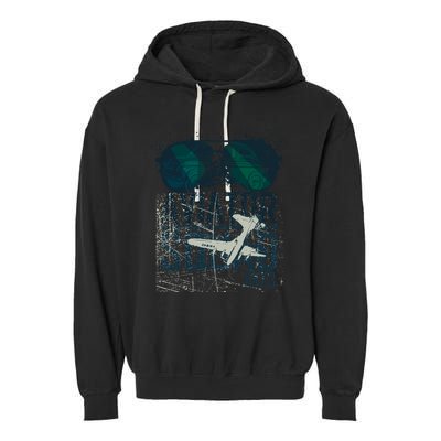 Aviator Squad 1973 Aviator Sunglasses Reflection Squad 1973 Garment-Dyed Fleece Hoodie