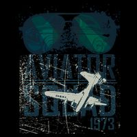 Aviator Squad 1973 Aviator Sunglasses Reflection Squad 1973 7-Panel Snapback Hat
