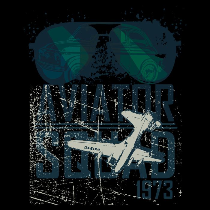Aviator Squad 1973 Aviator Sunglasses Reflection Squad 1973 7-Panel Snapback Hat