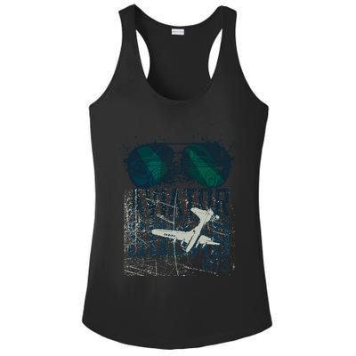 Aviator Squad 1973 Aviator Sunglasses Reflection Squad 1973 Ladies PosiCharge Competitor Racerback Tank