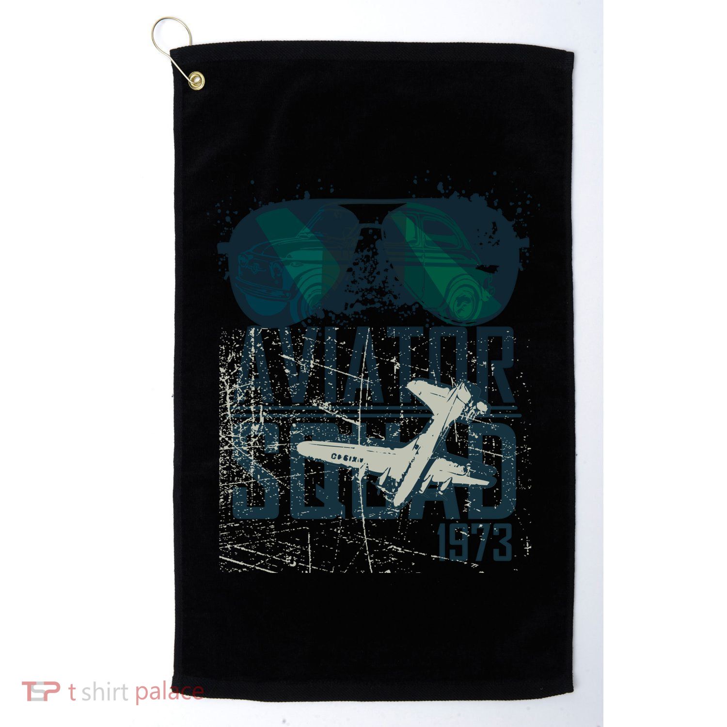 Aviator Squad 1973 Aviator Sunglasses Reflection Squad 1973 Golf Towel