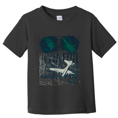 Aviator Squad 1973 Aviator Sunglasses Reflection Squad 1973 Toddler T-Shirt