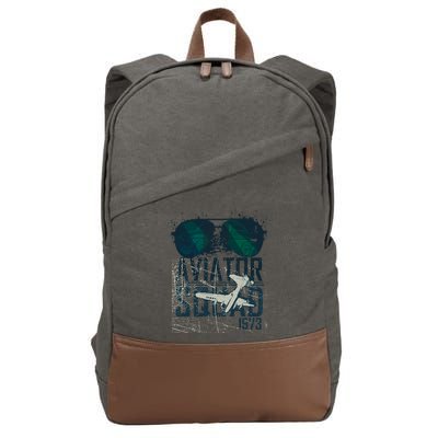 Aviator Squad 1973 Aviator Sunglasses Reflection Squad 1973 Cotton Canvas Backpack
