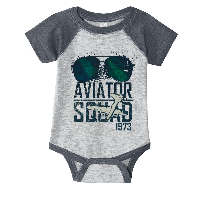 Aviator Squad 1973 Aviator Sunglasses Reflection Squad 1973 Infant Baby Jersey Bodysuit