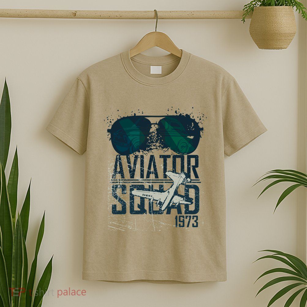 Aviator Squad 1973 Aviator Sunglasses Reflection Squad 1973 T-Shirt